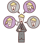 感情で態度を変える人（仕事の人間関係）